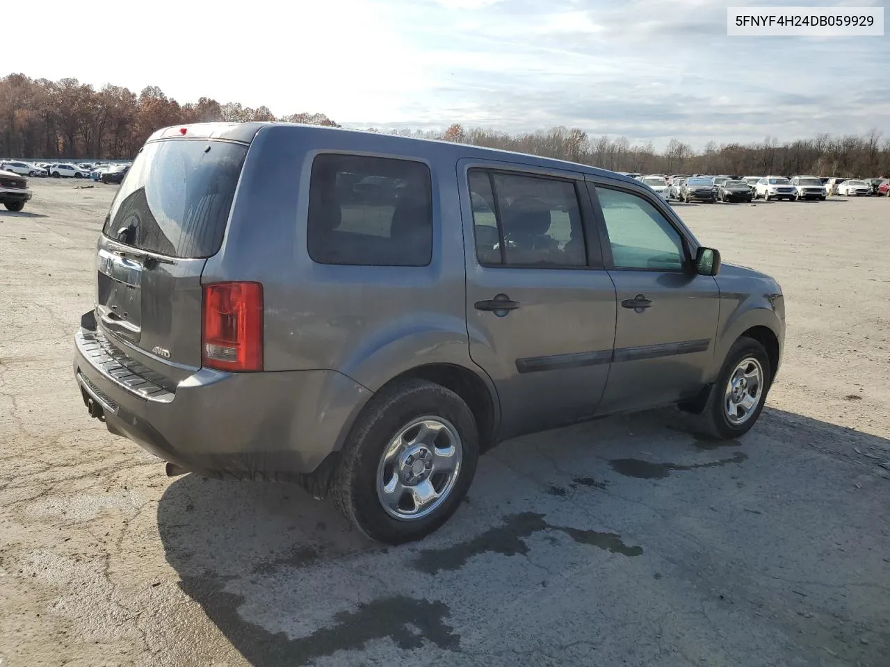 2013 Honda Pilot Lx VIN: 5FNYF4H24DB059929 Lot: 79130414