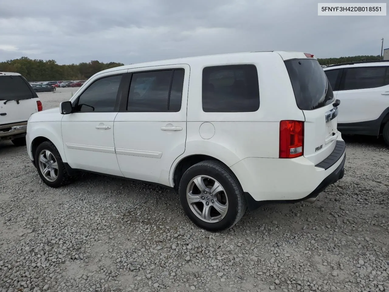 2013 Honda Pilot Ex VIN: 5FNYF3H42DB018551 Lot: 79472684