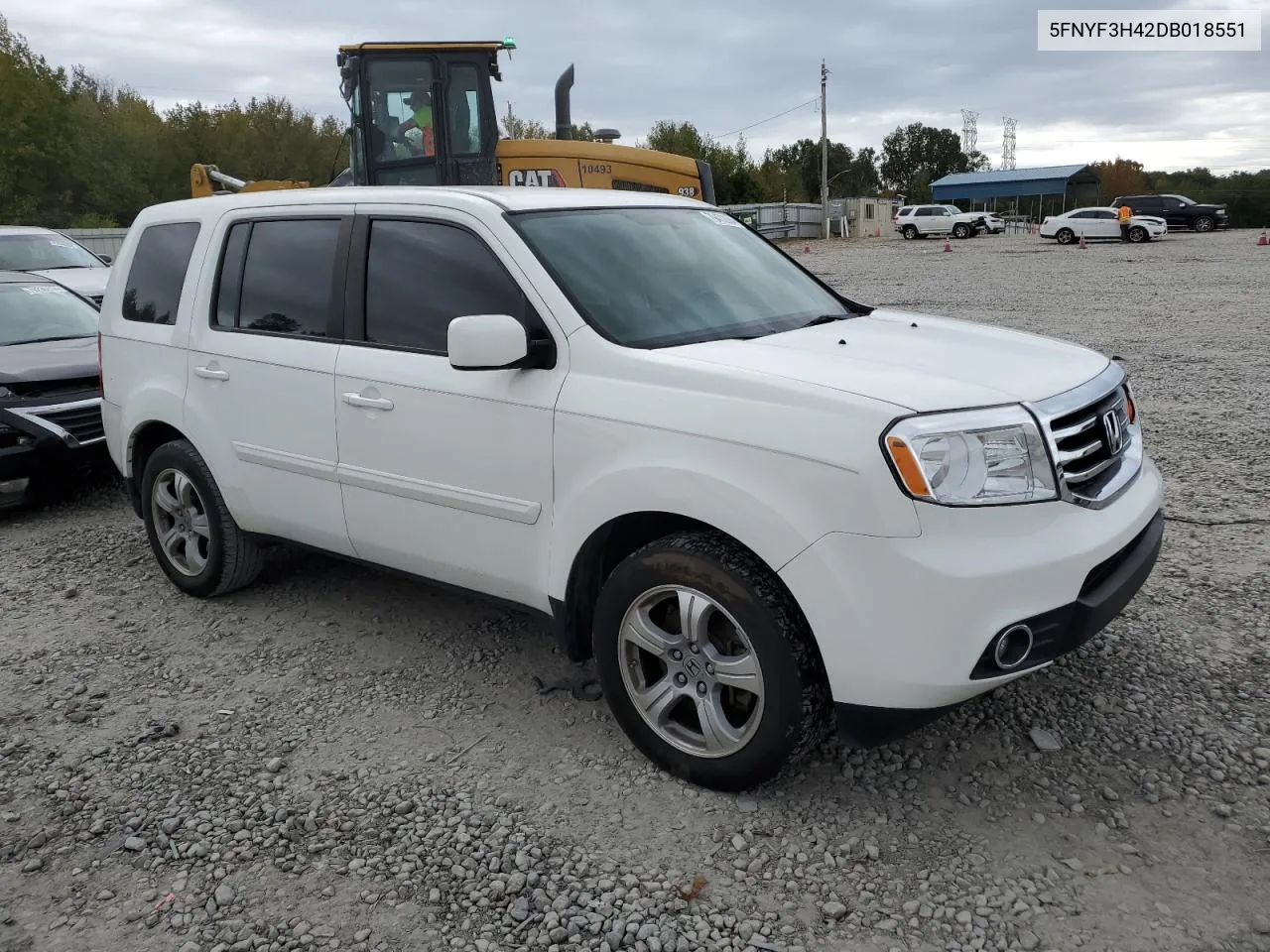 2013 Honda Pilot Ex VIN: 5FNYF3H42DB018551 Lot: 79472684