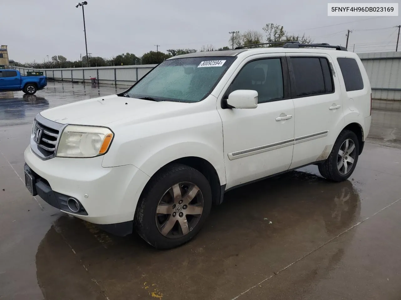 2013 Honda Pilot Touring VIN: 5FNYF4H96DB023169 Lot: 80092594