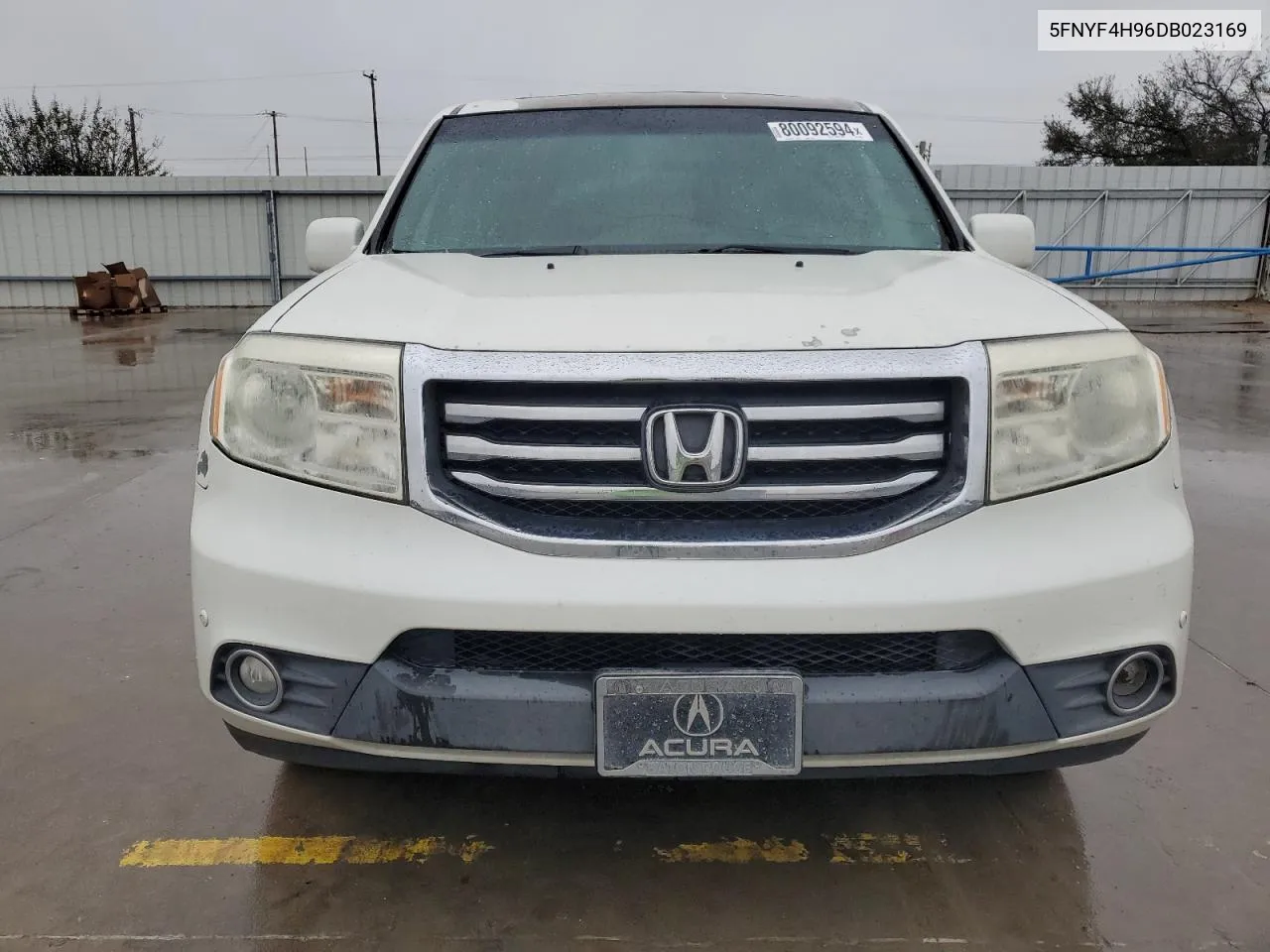 2013 Honda Pilot Touring VIN: 5FNYF4H96DB023169 Lot: 80092594