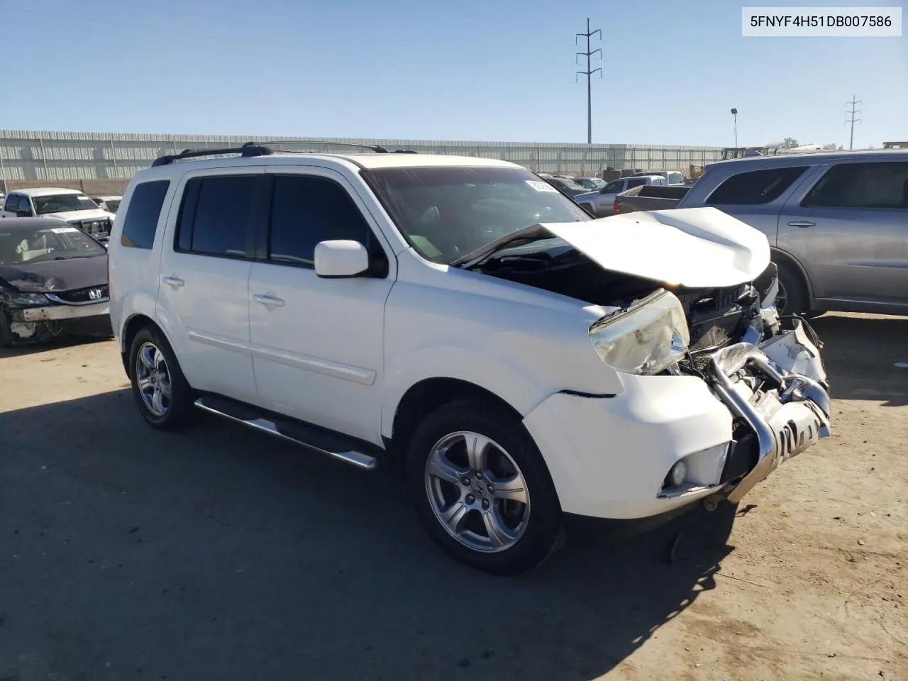 2013 Honda Pilot Exl VIN: 5FNYF4H51DB007586 Lot: 80525984