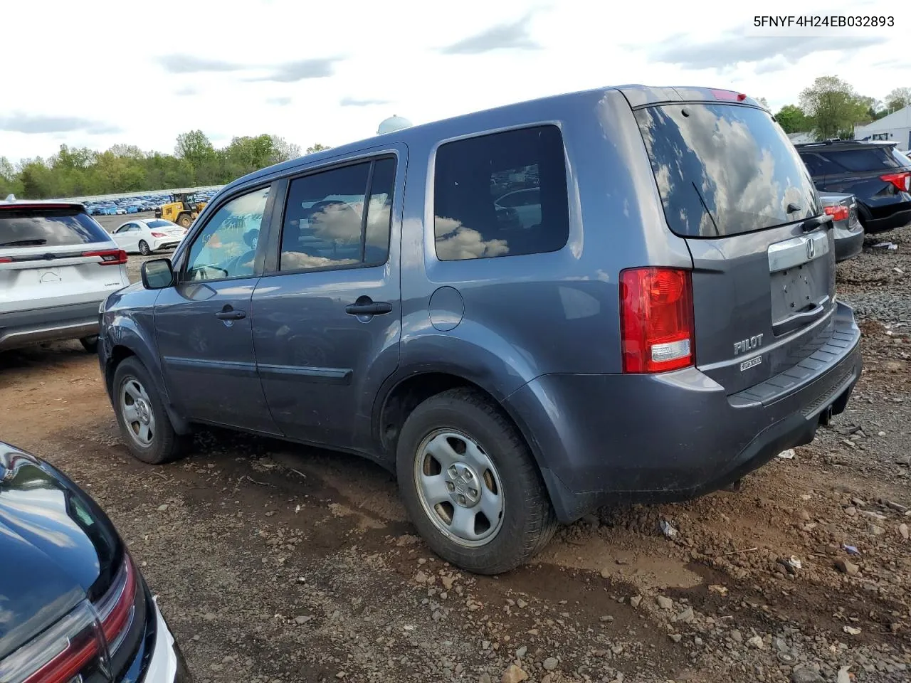 2014 Honda Pilot Lx VIN: 5FNYF4H24EB032893 Lot: 52602944