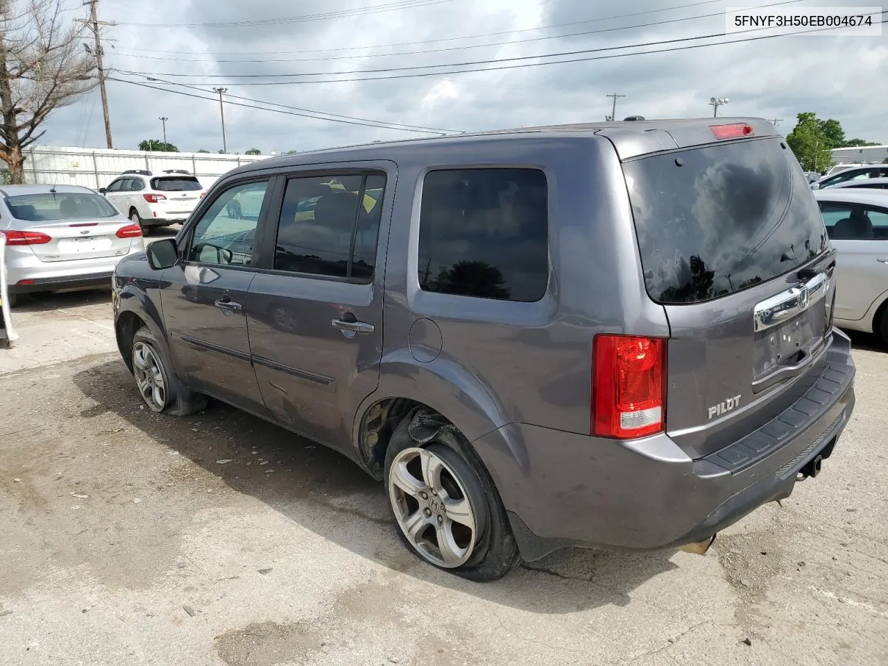 2014 Honda Pilot Exl VIN: 5FNYF3H50EB004674 Lot: 57274024