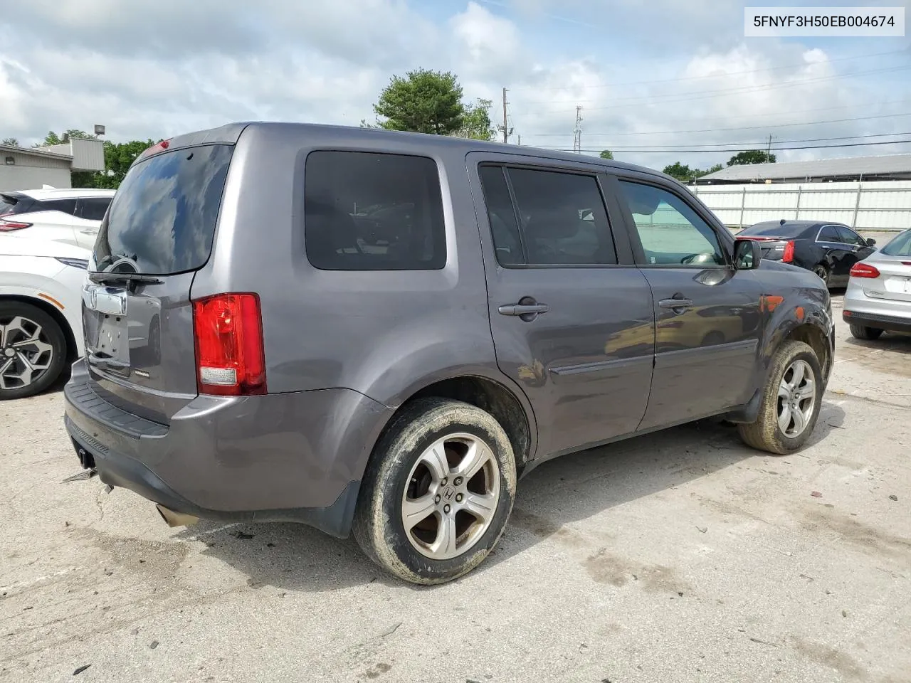 2014 Honda Pilot Exl VIN: 5FNYF3H50EB004674 Lot: 57274024