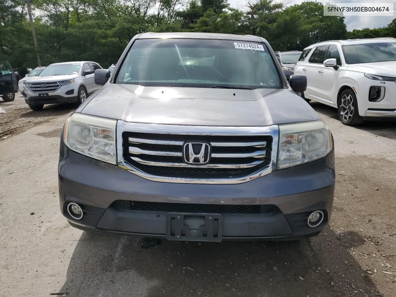 2014 Honda Pilot Exl VIN: 5FNYF3H50EB004674 Lot: 57274024