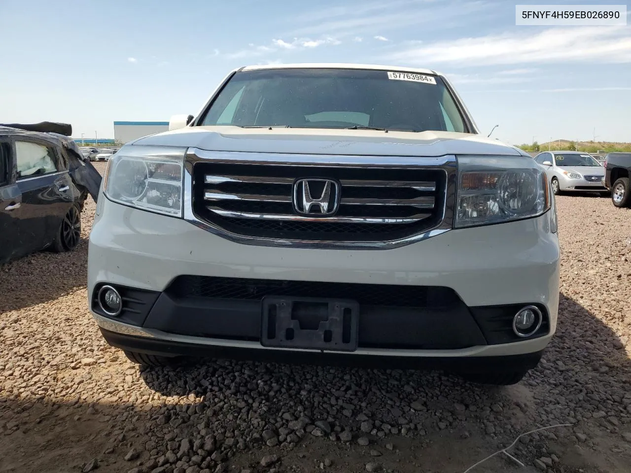 2014 Honda Pilot Exl VIN: 5FNYF4H59EB026890 Lot: 57763984