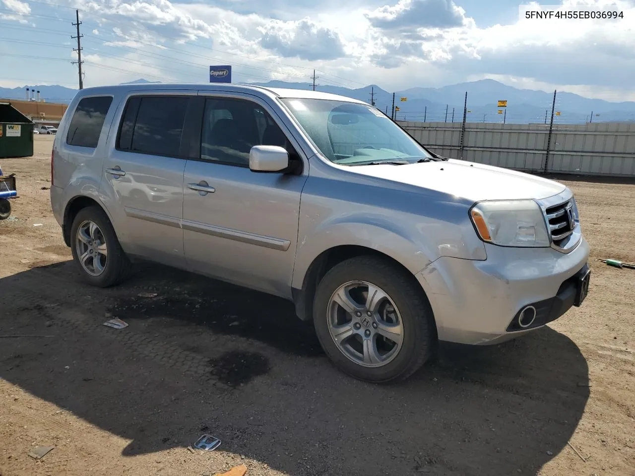 5FNYF4H55EB036994 2014 Honda Pilot Exl