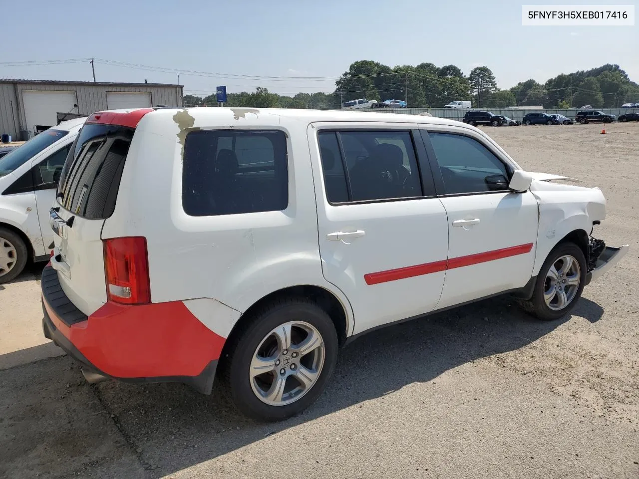 5FNYF3H5XEB017416 2014 Honda Pilot Exl