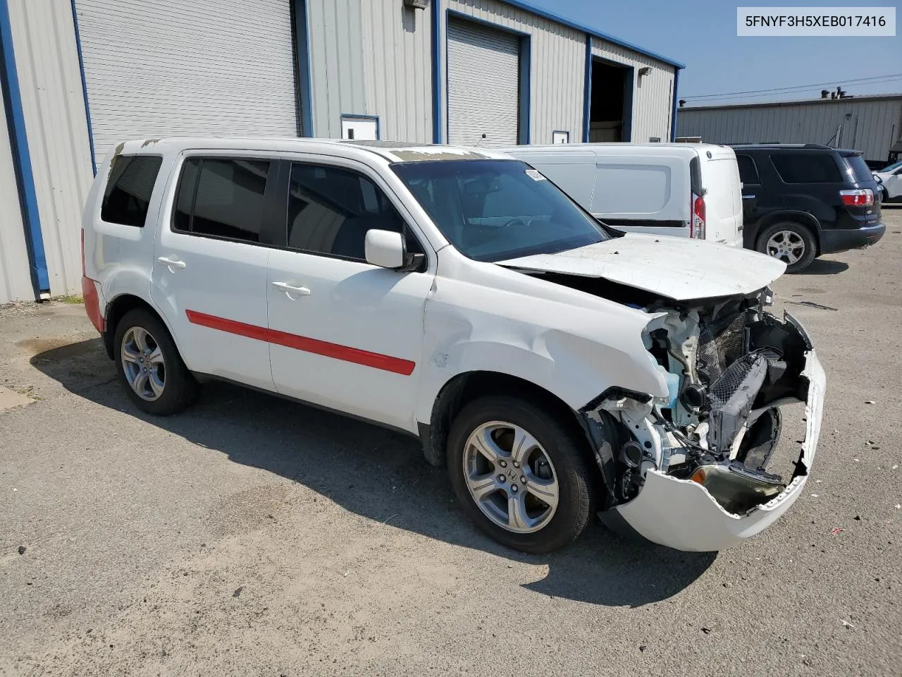 5FNYF3H5XEB017416 2014 Honda Pilot Exl