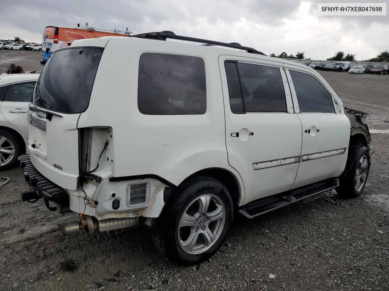 2014 Honda Pilot Exln VIN: 5FNYF4H7XEB047698 Lot: 64831594