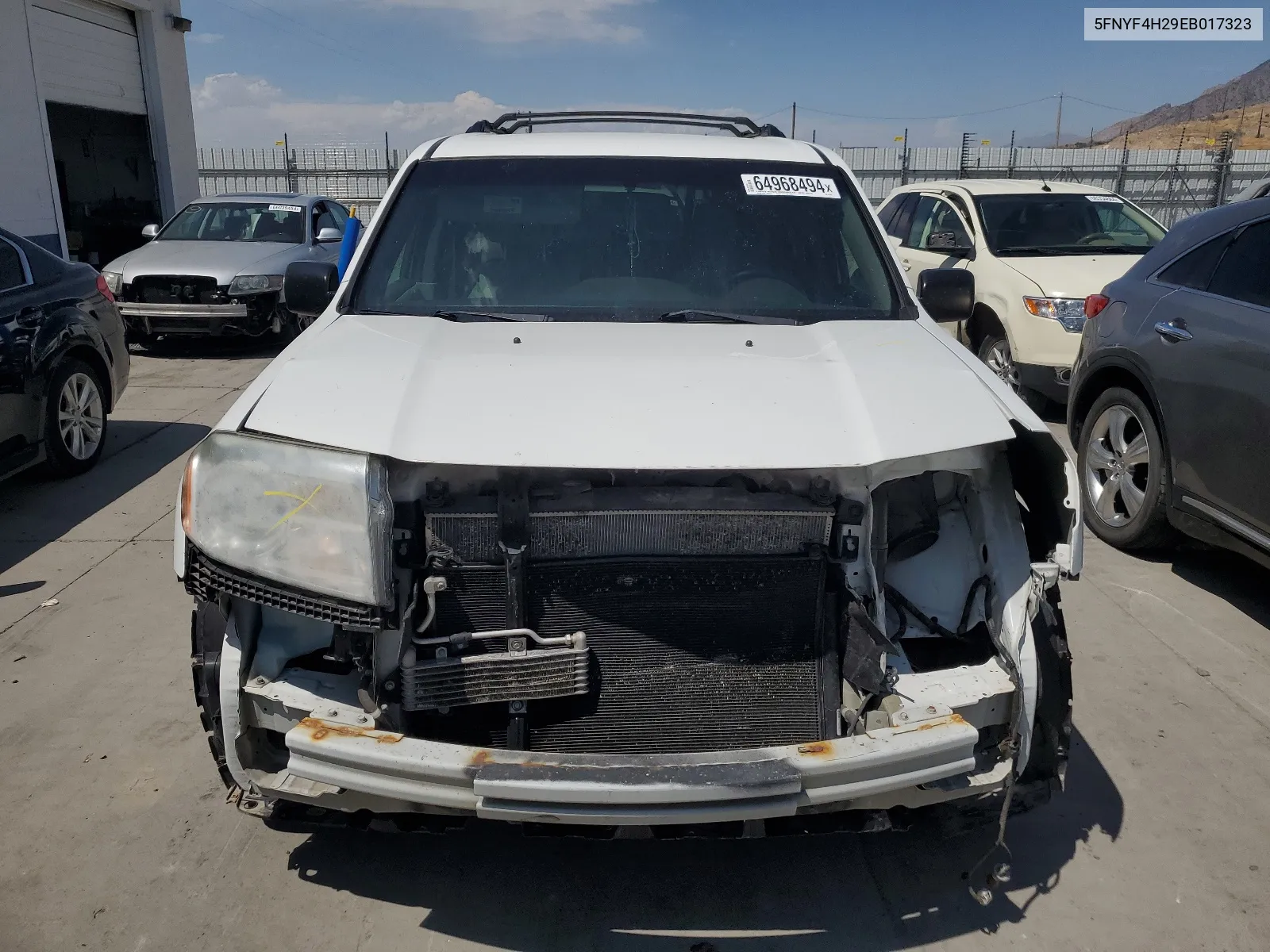 5FNYF4H29EB017323 2014 Honda Pilot Lx