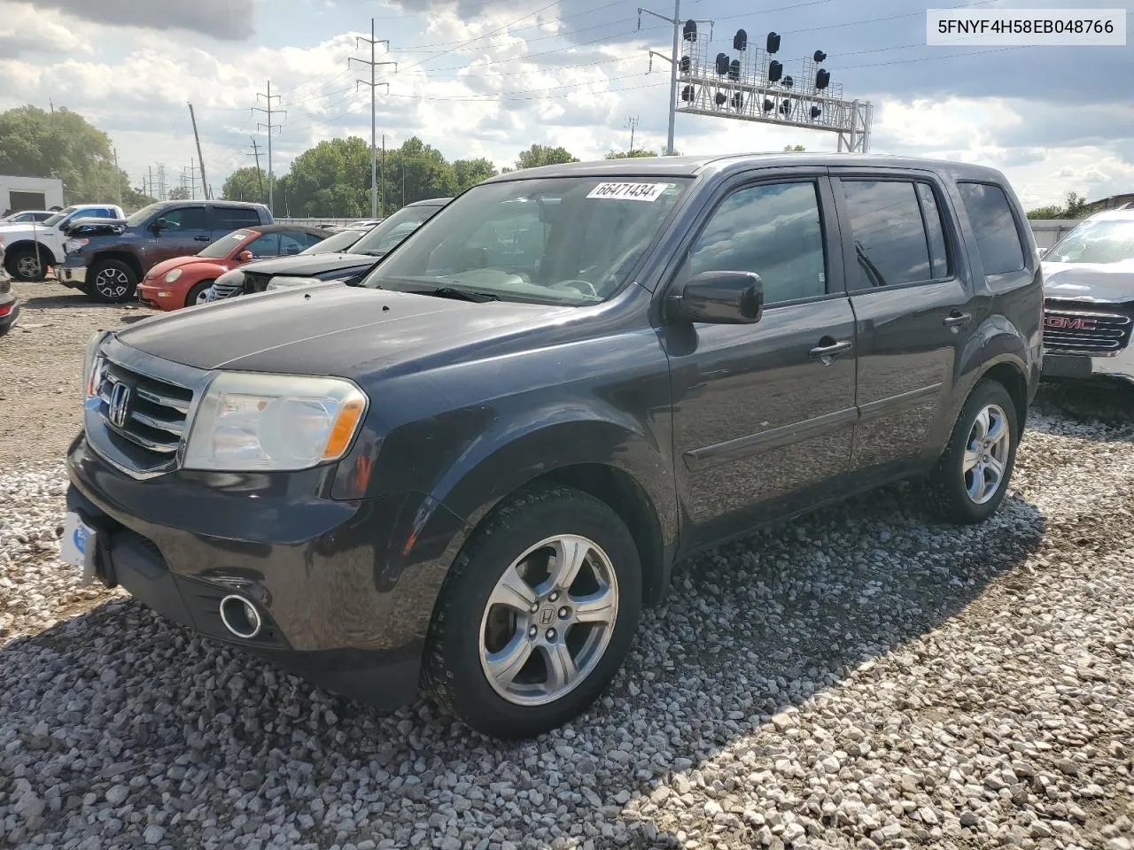 5FNYF4H58EB048766 2014 Honda Pilot Exl