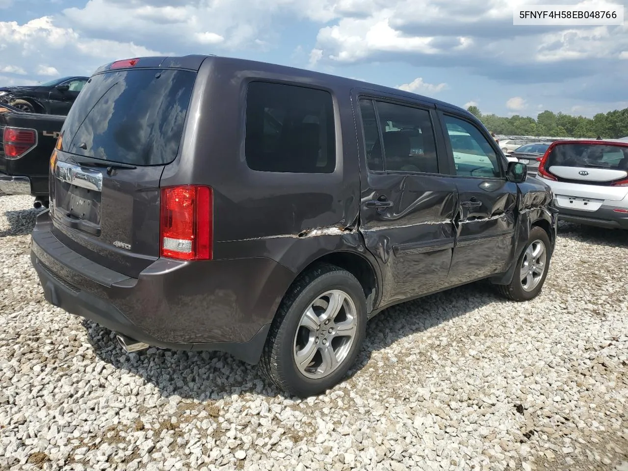 5FNYF4H58EB048766 2014 Honda Pilot Exl