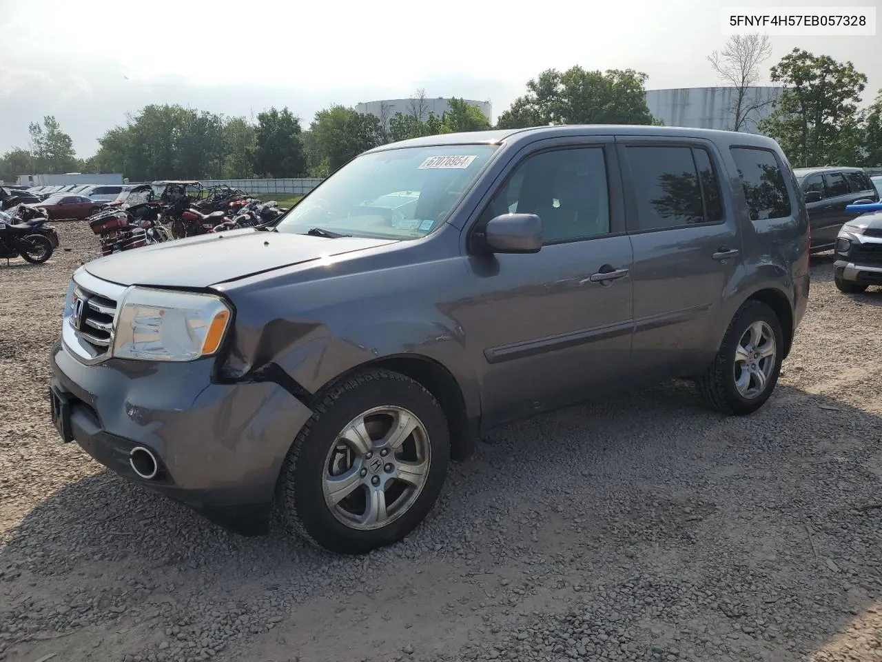 5FNYF4H57EB057328 2014 Honda Pilot Exl