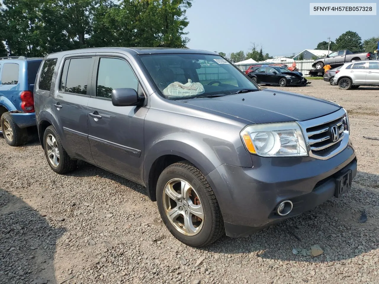 5FNYF4H57EB057328 2014 Honda Pilot Exl