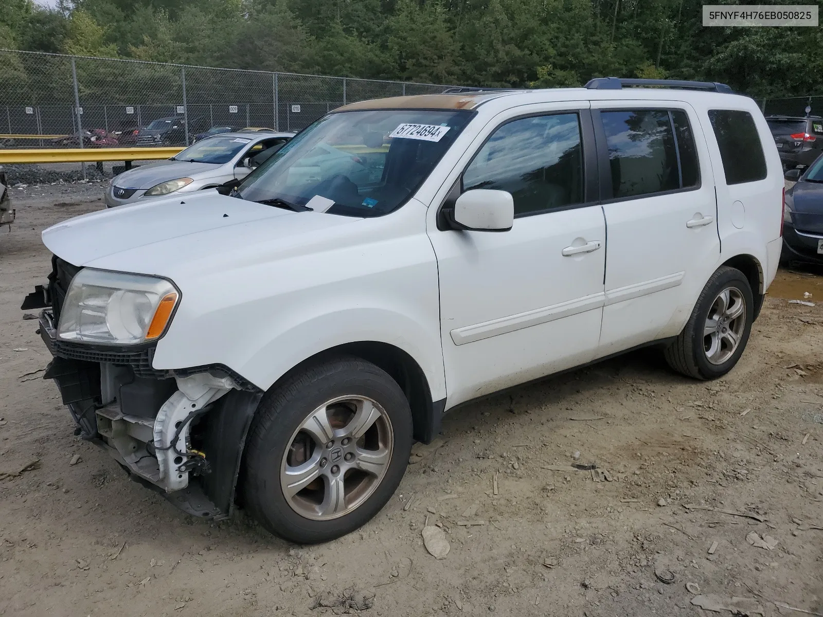 2014 Honda Pilot Exln VIN: 5FNYF4H76EB050825 Lot: 67724694