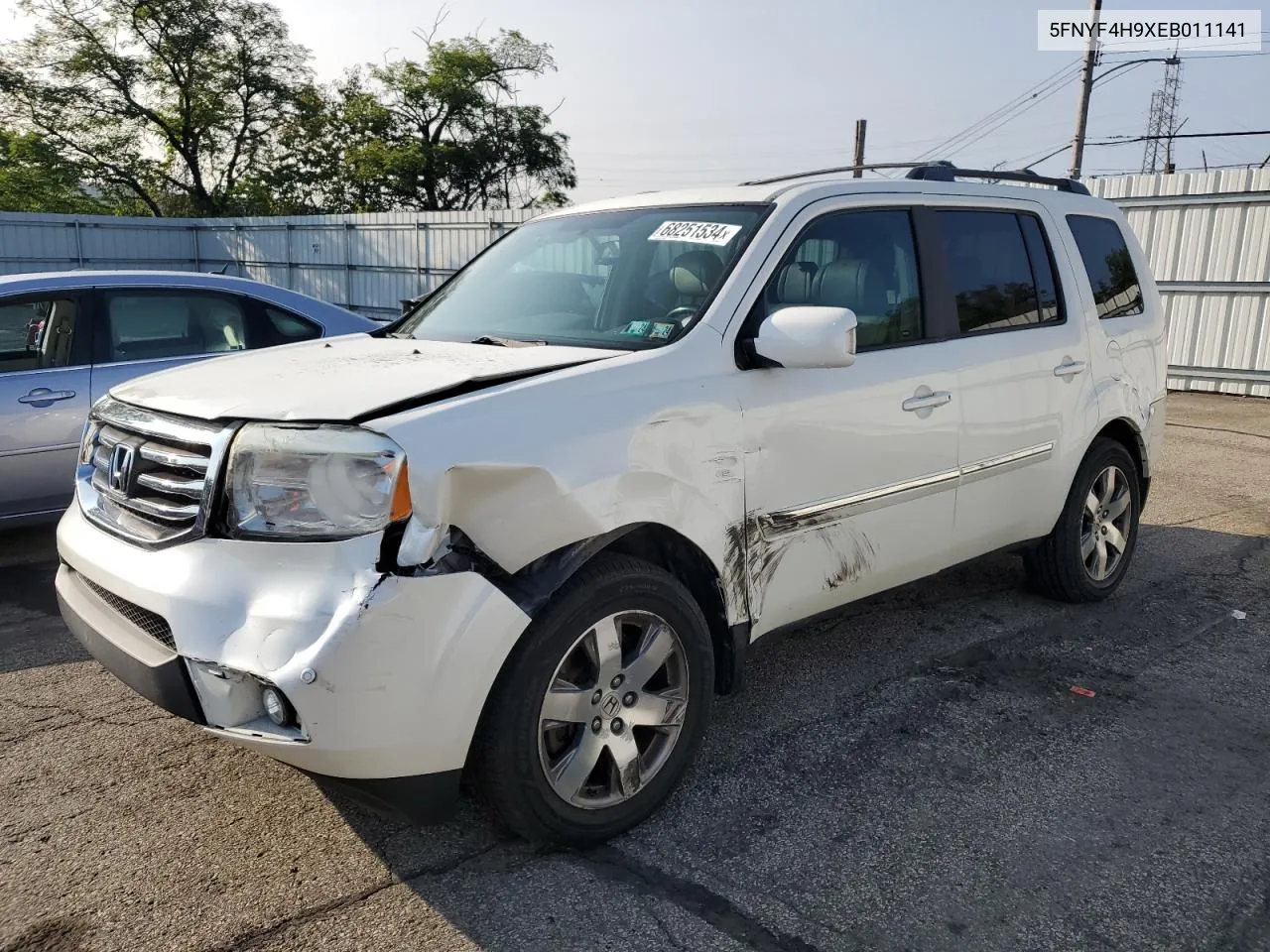 2014 Honda Pilot Touring VIN: 5FNYF4H9XEB011141 Lot: 68251534