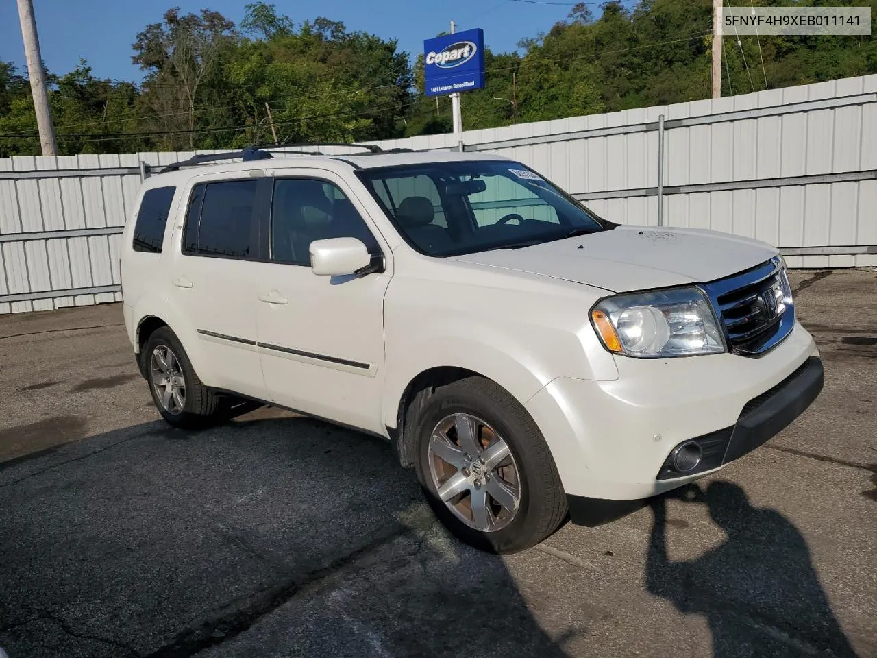 2014 Honda Pilot Touring VIN: 5FNYF4H9XEB011141 Lot: 68251534