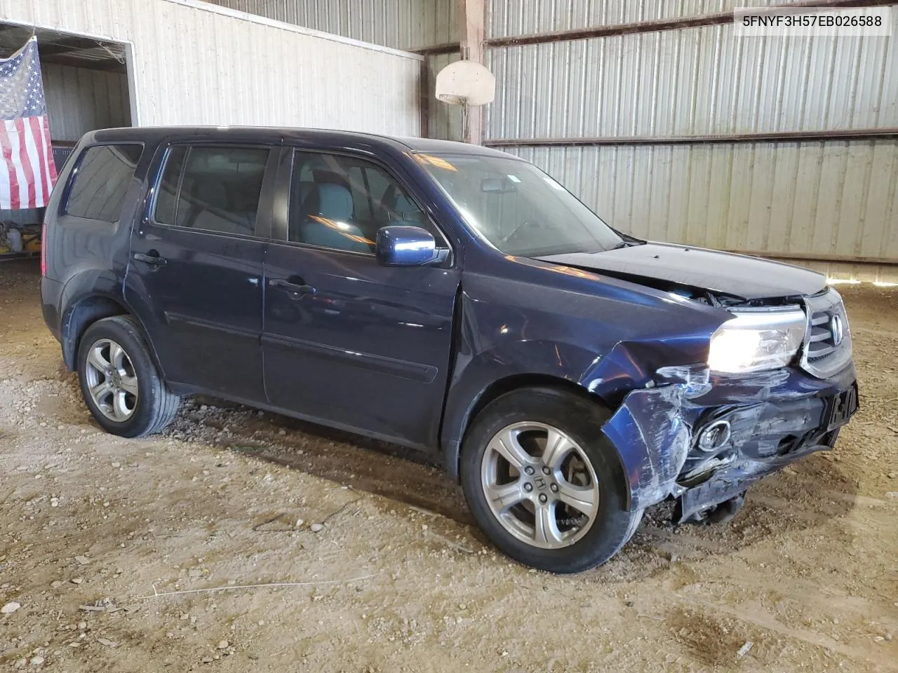 2014 Honda Pilot Exl VIN: 5FNYF3H57EB026588 Lot: 68346574