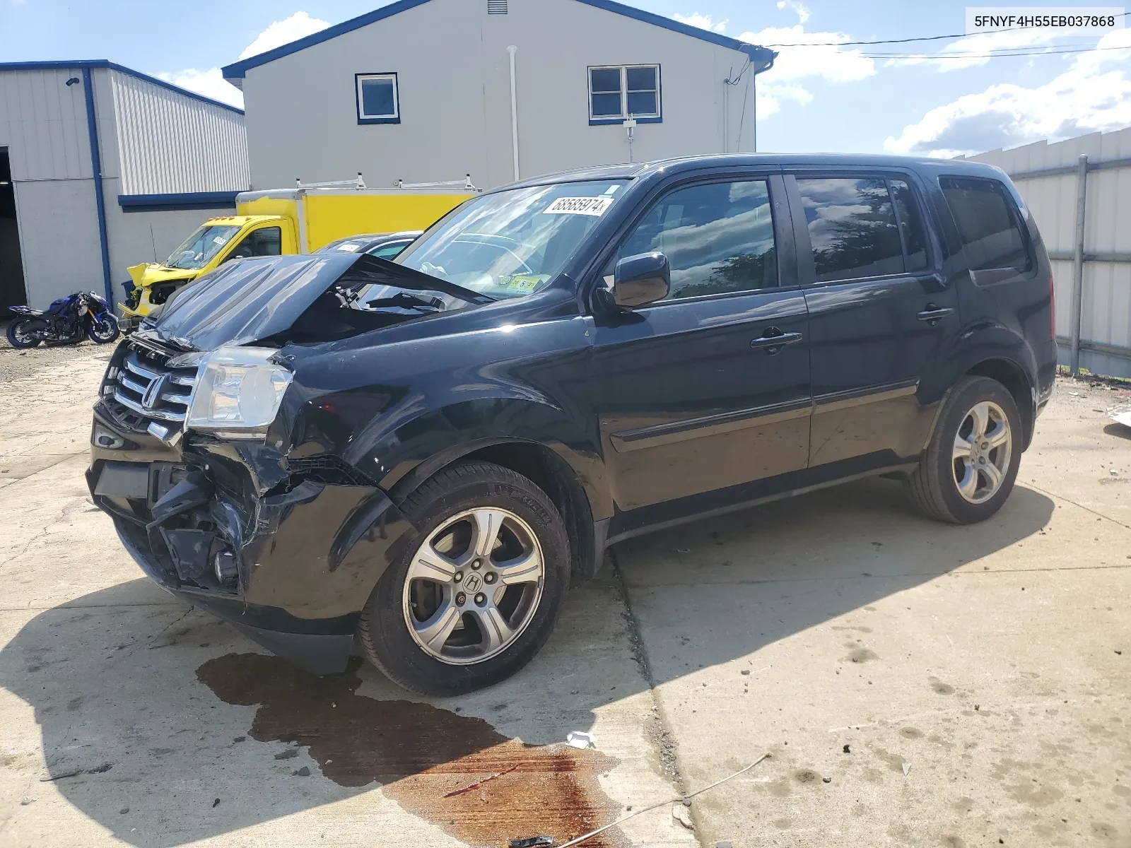 2014 Honda Pilot Exl VIN: 5FNYF4H55EB037868 Lot: 68585974