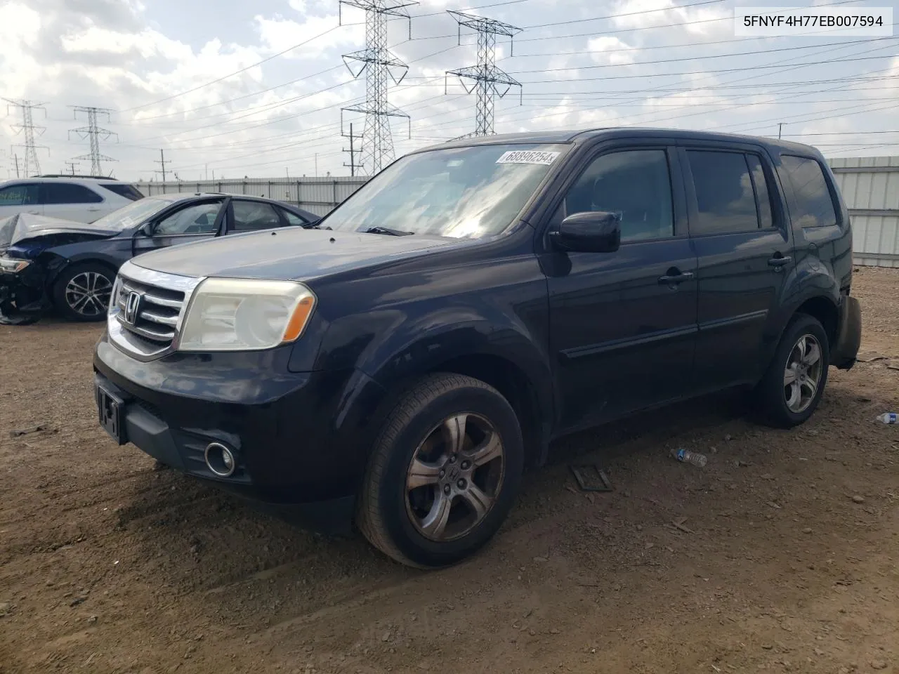 2014 Honda Pilot Exln VIN: 5FNYF4H77EB007594 Lot: 68896254