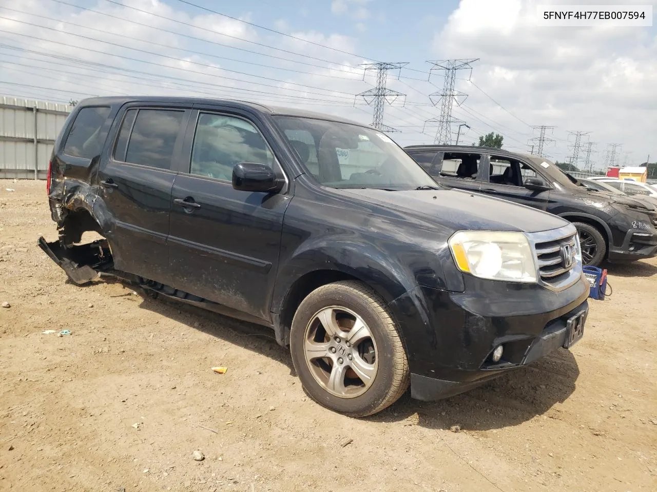 2014 Honda Pilot Exln VIN: 5FNYF4H77EB007594 Lot: 68896254