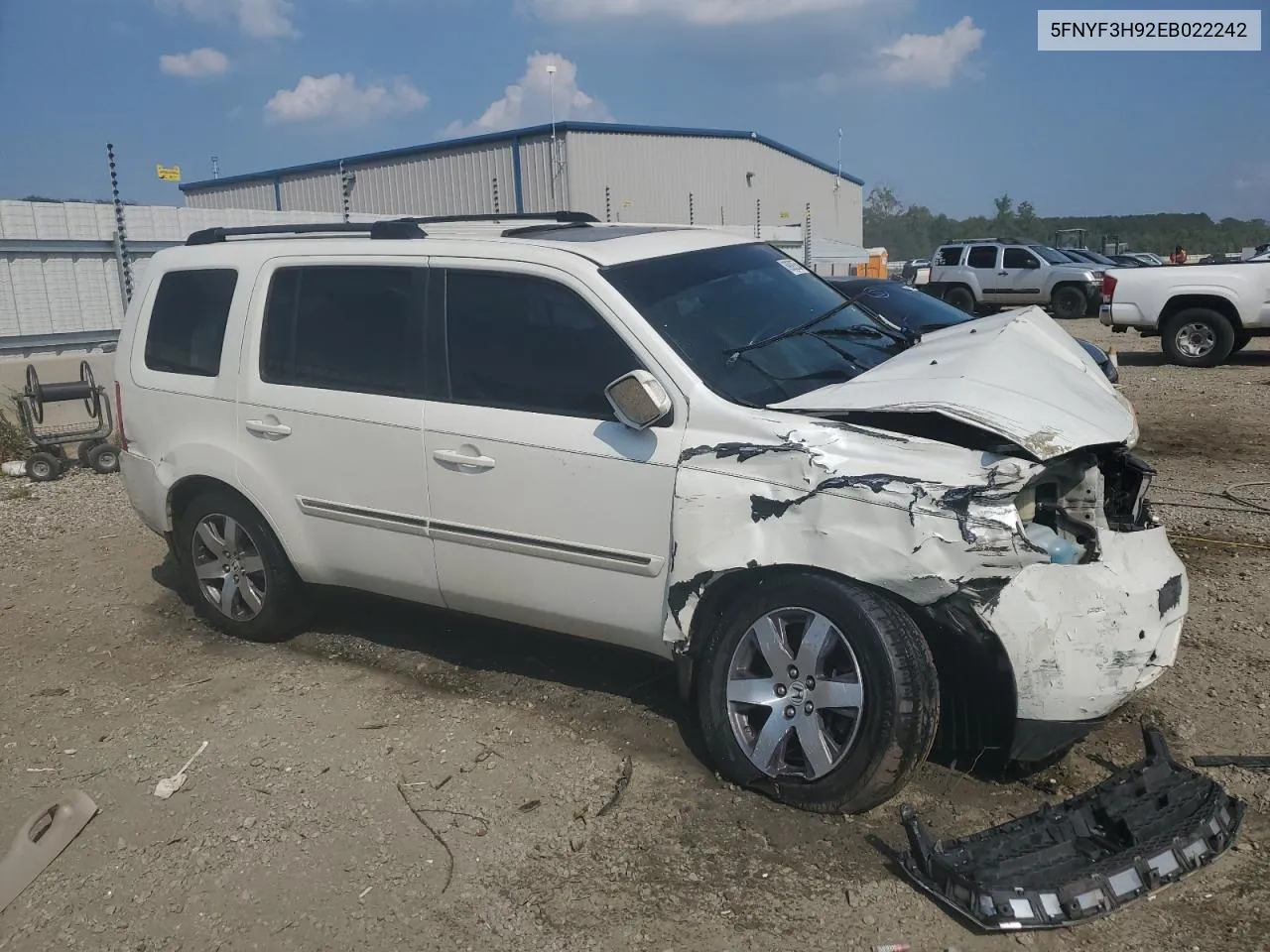 2014 Honda Pilot Touring VIN: 5FNYF3H92EB022242 Lot: 69092584