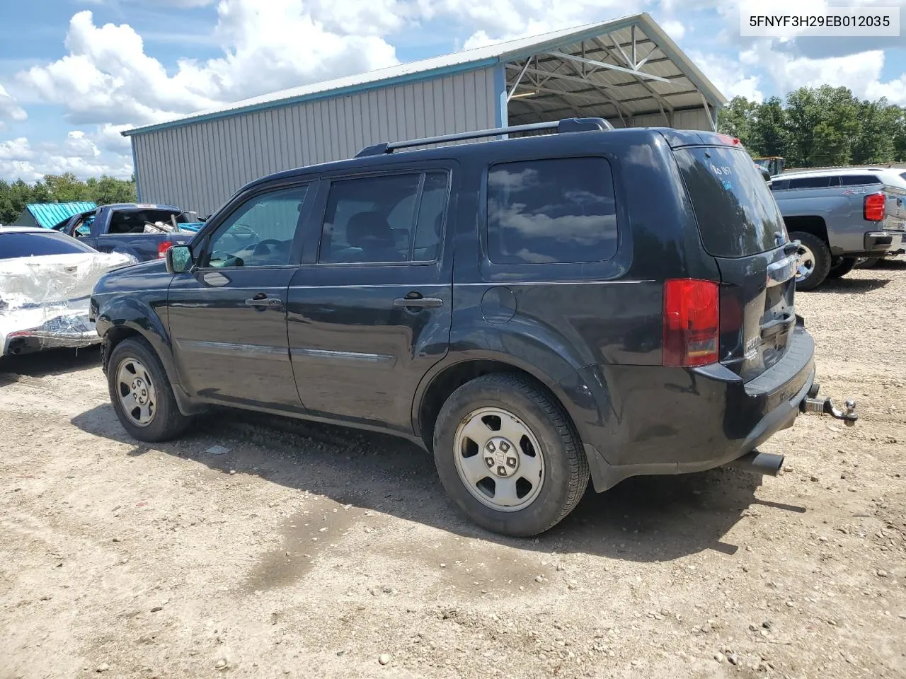 5FNYF3H29EB012035 2014 Honda Pilot Lx