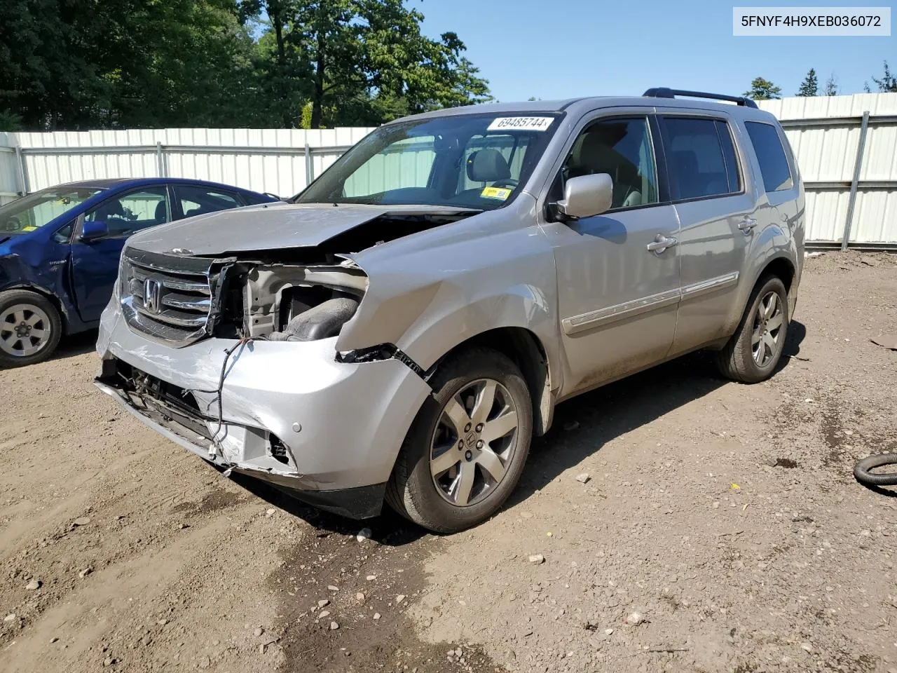 2014 Honda Pilot Touring VIN: 5FNYF4H9XEB036072 Lot: 69485744