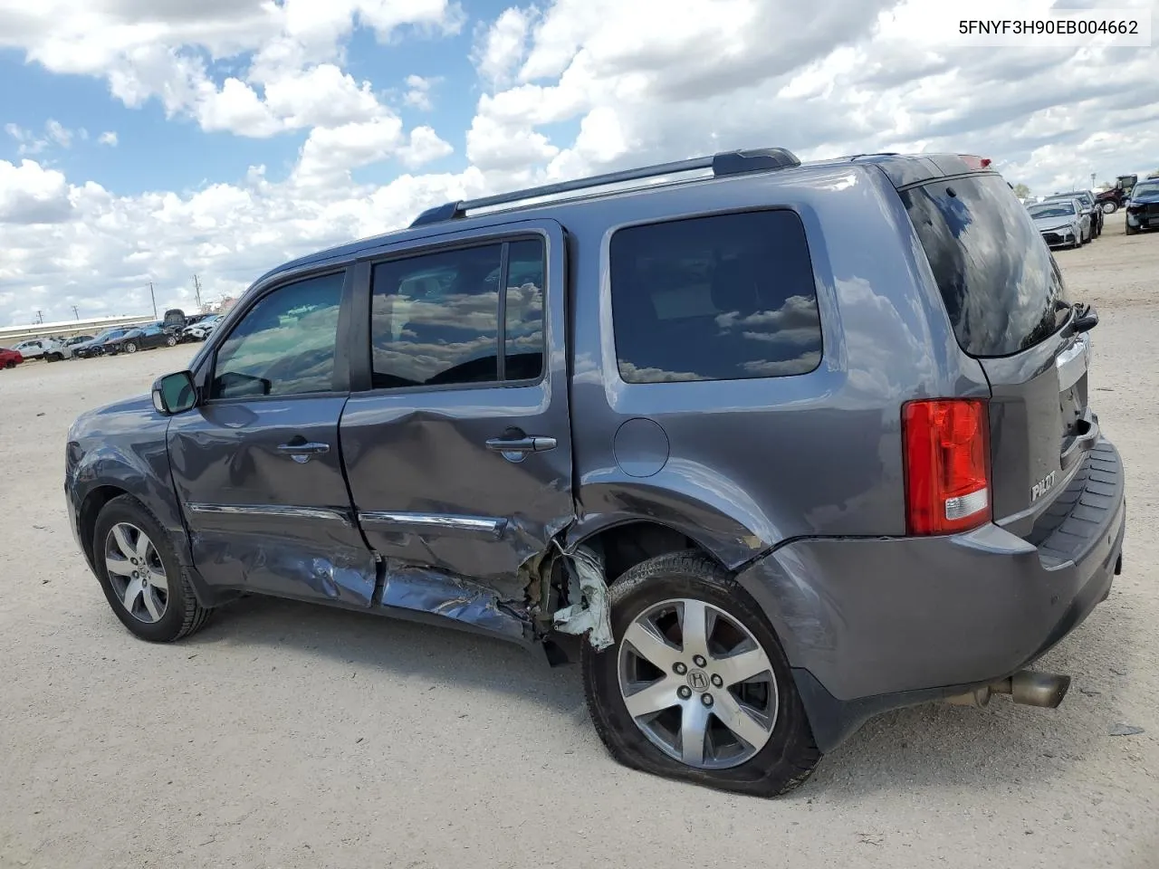 2014 Honda Pilot Touring VIN: 5FNYF3H90EB004662 Lot: 69810454