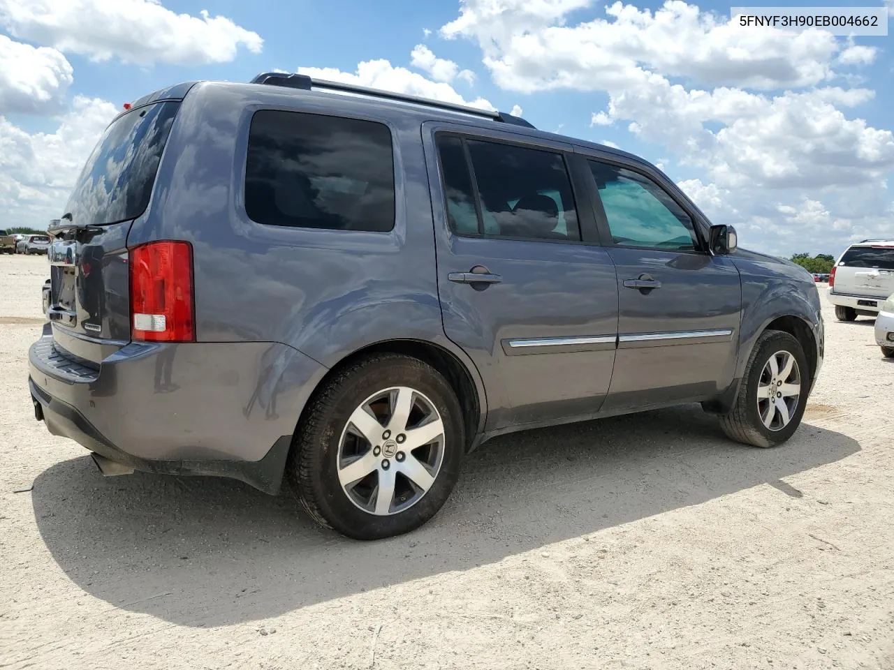 2014 Honda Pilot Touring VIN: 5FNYF3H90EB004662 Lot: 69810454