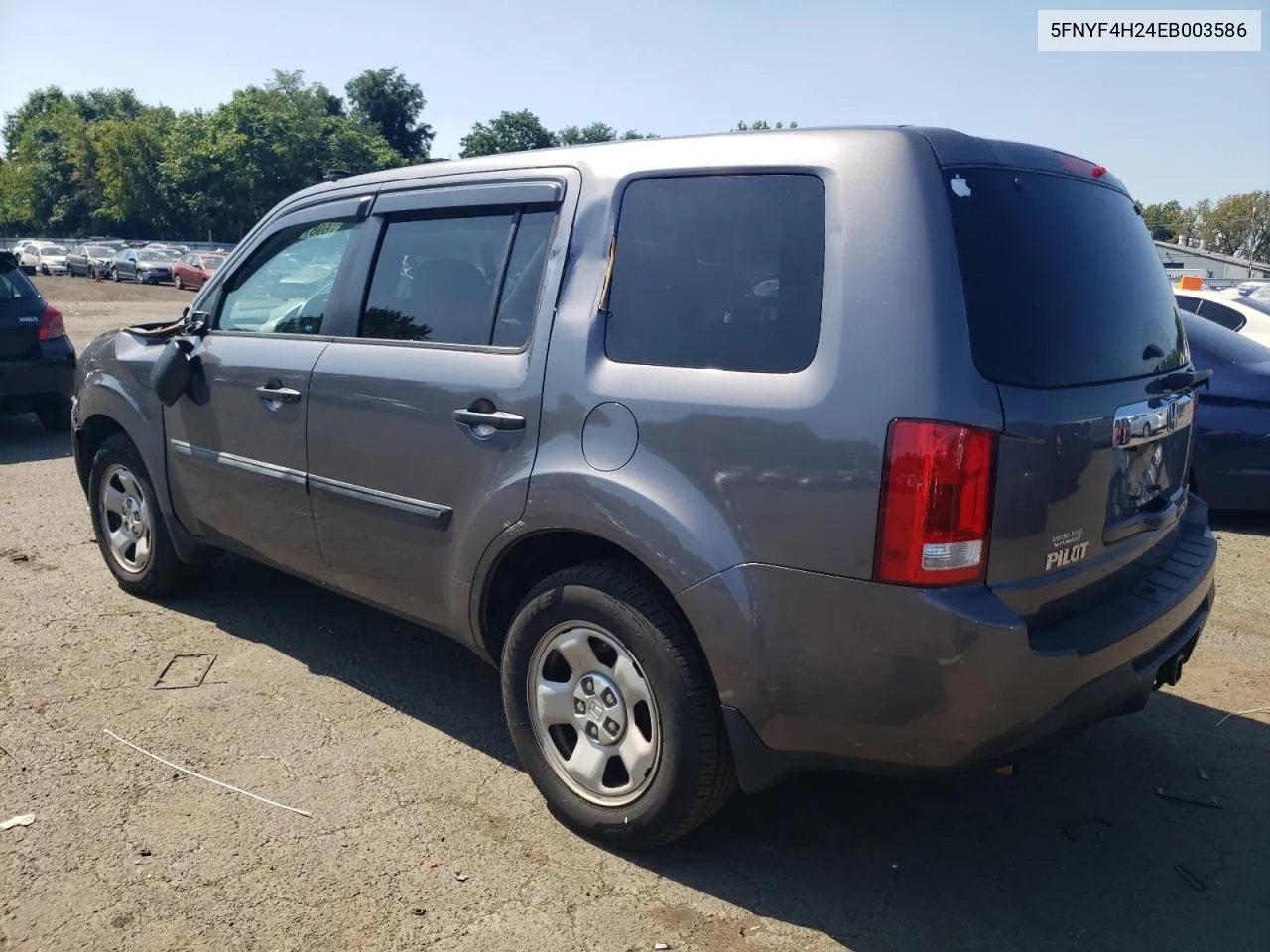 5FNYF4H24EB003586 2014 Honda Pilot Lx