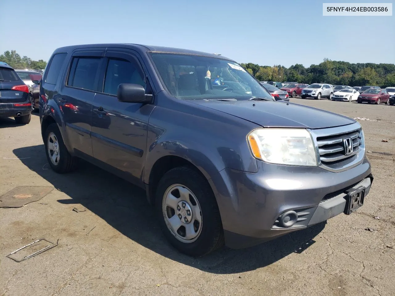 2014 Honda Pilot Lx VIN: 5FNYF4H24EB003586 Lot: 69873754