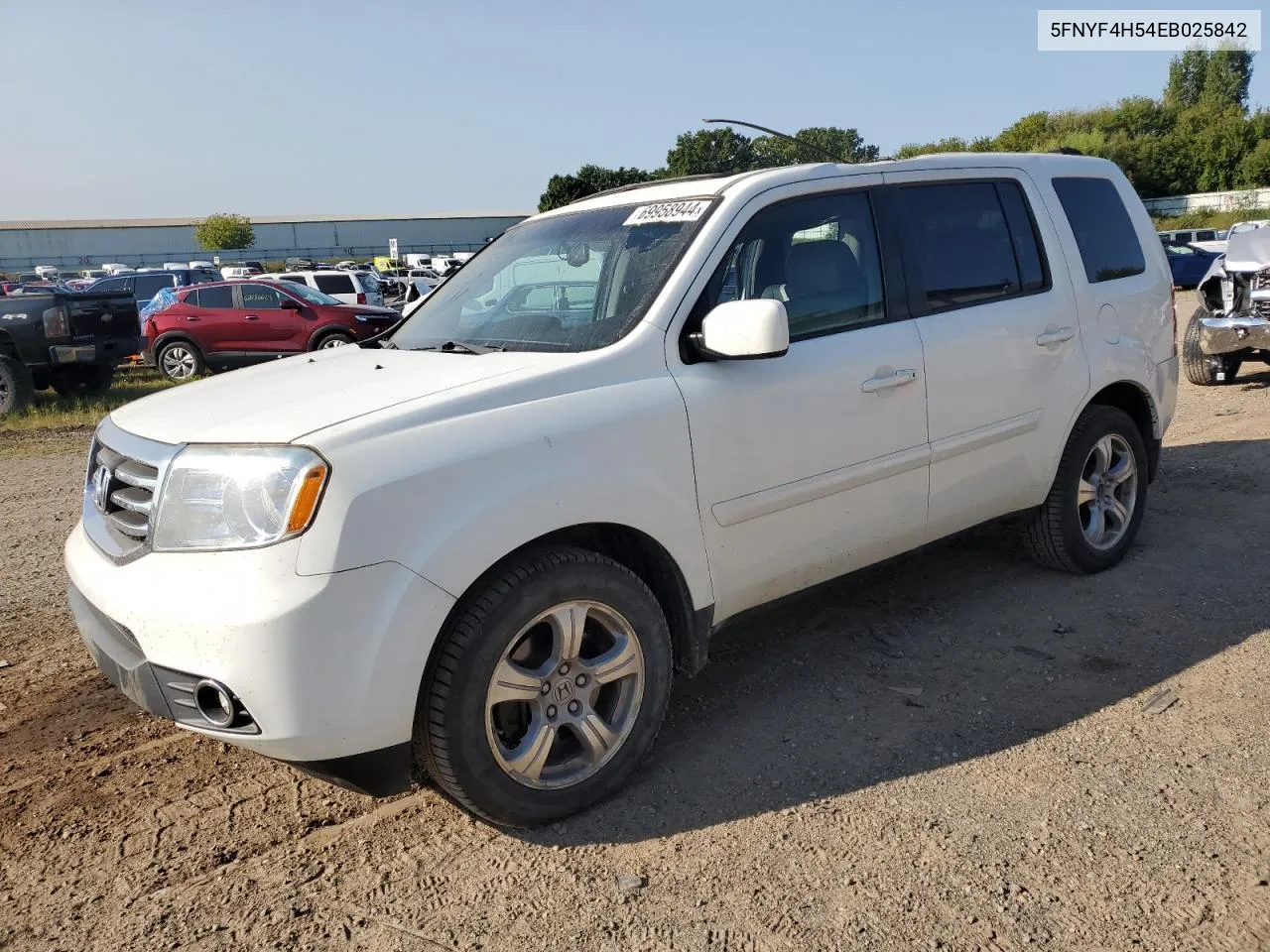 2014 Honda Pilot Exl VIN: 5FNYF4H54EB025842 Lot: 69958944