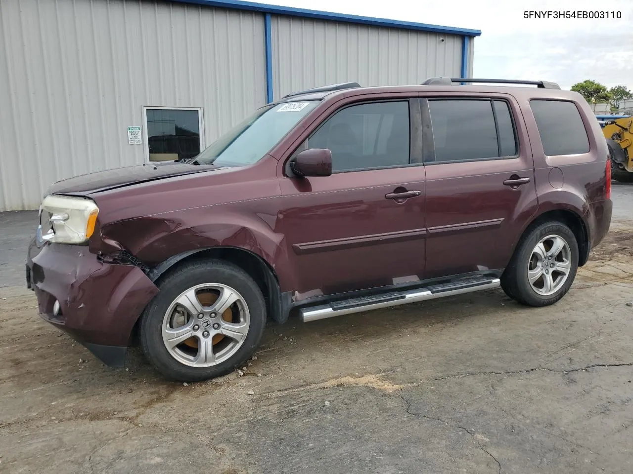 5FNYF3H54EB003110 2014 Honda Pilot Exl