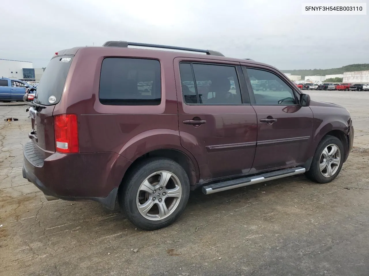 2014 Honda Pilot Exl VIN: 5FNYF3H54EB003110 Lot: 69975284