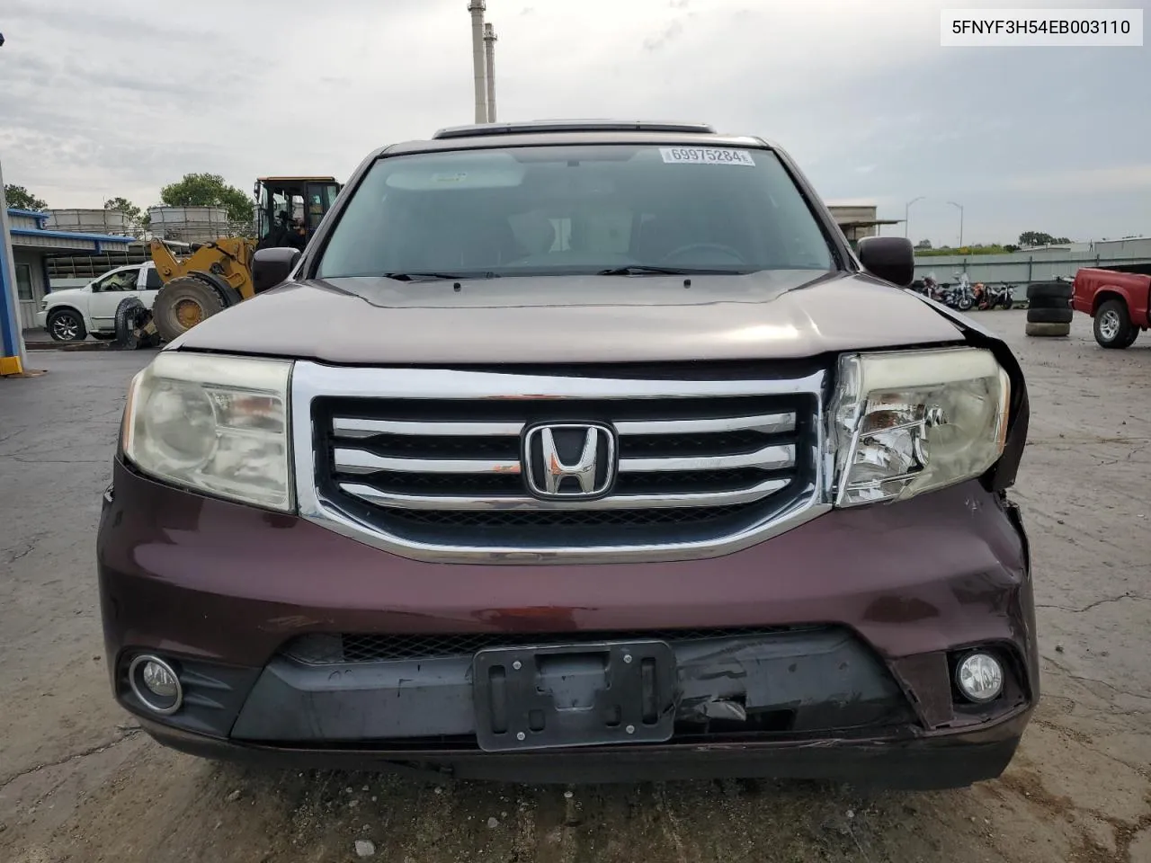 5FNYF3H54EB003110 2014 Honda Pilot Exl