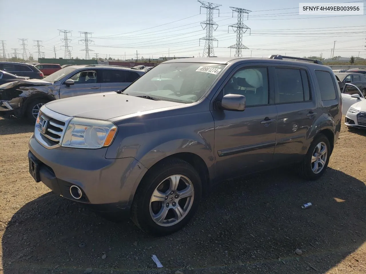 2014 Honda Pilot Ex VIN: 5FNYF4H49EB003956 Lot: 69981274