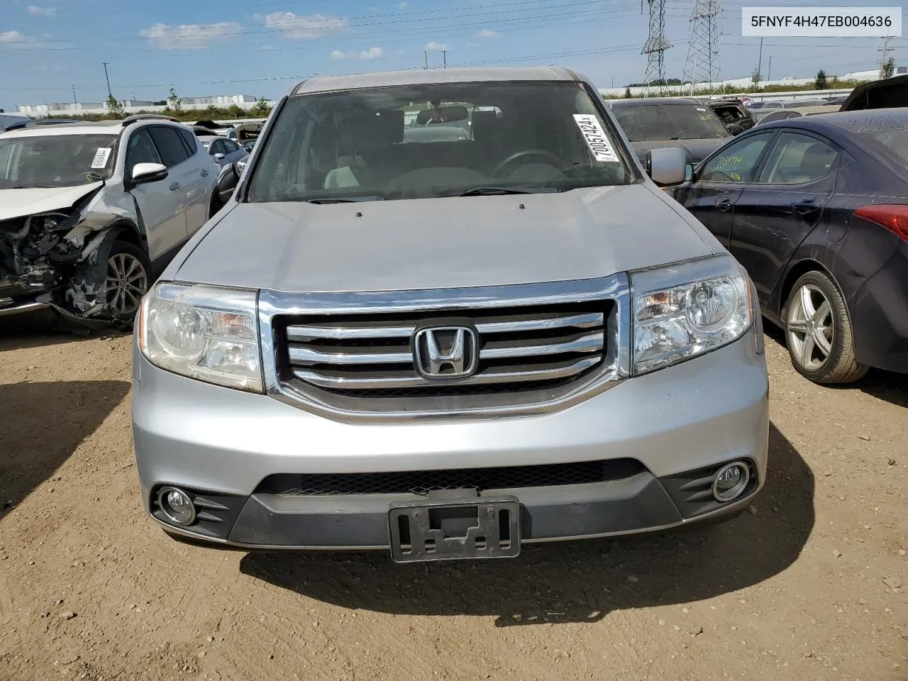 2014 Honda Pilot Ex VIN: 5FNYF4H47EB004636 Lot: 70057424