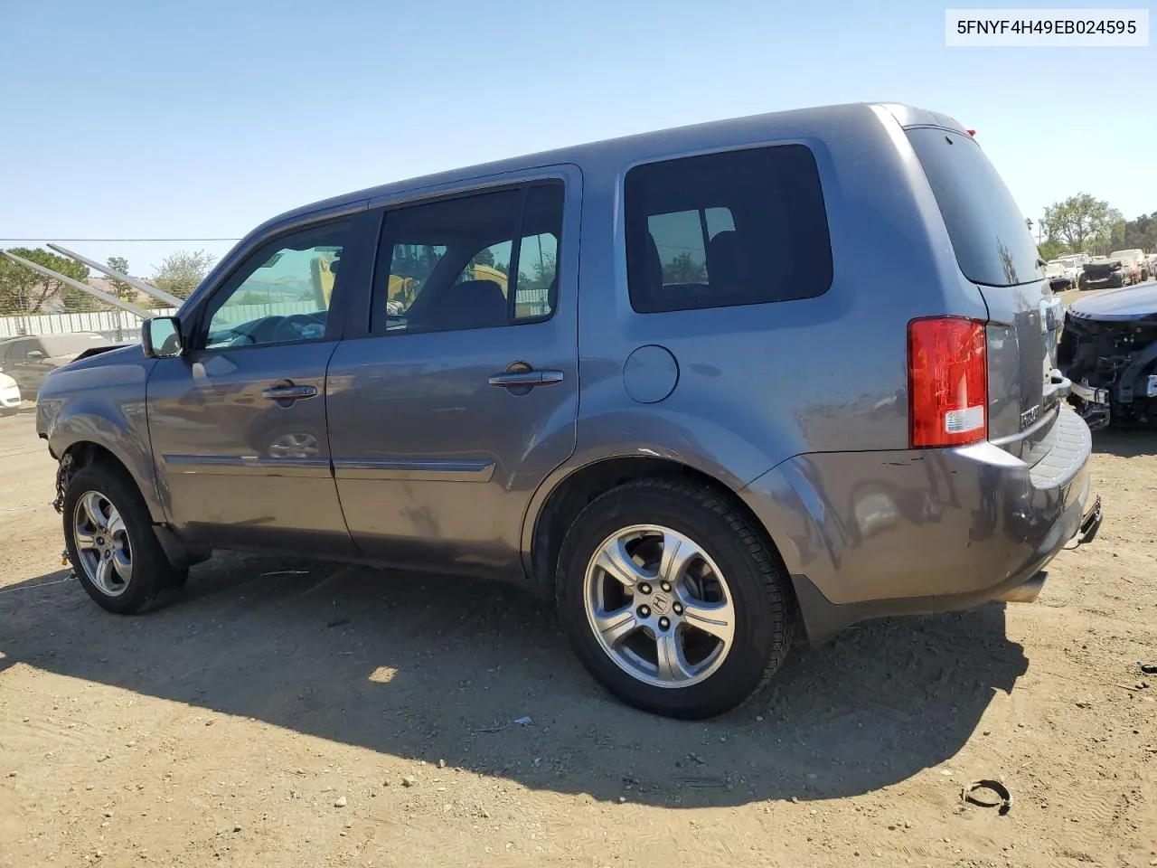 2014 Honda Pilot Ex VIN: 5FNYF4H49EB024595 Lot: 70085704