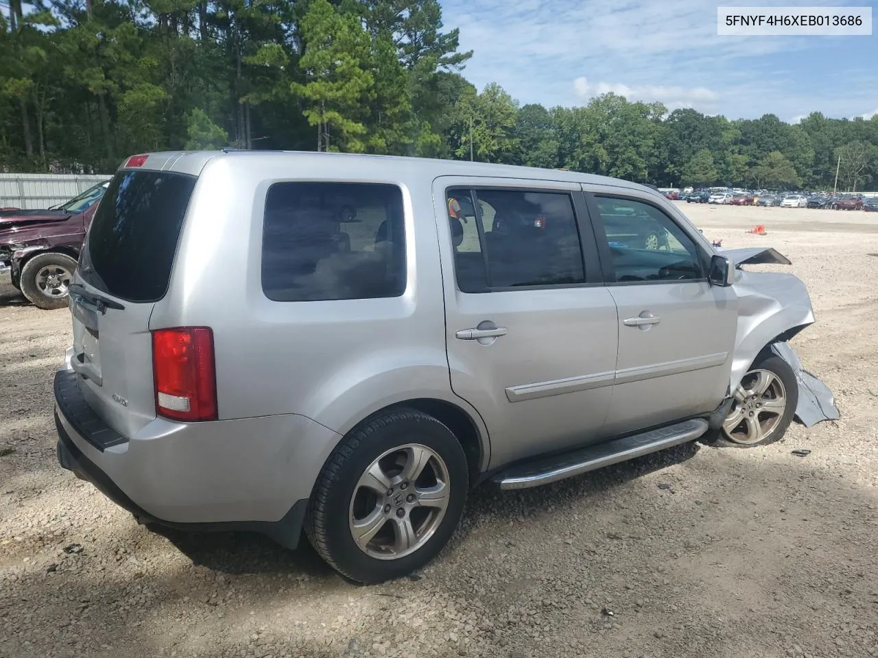 5FNYF4H6XEB013686 2014 Honda Pilot Exl