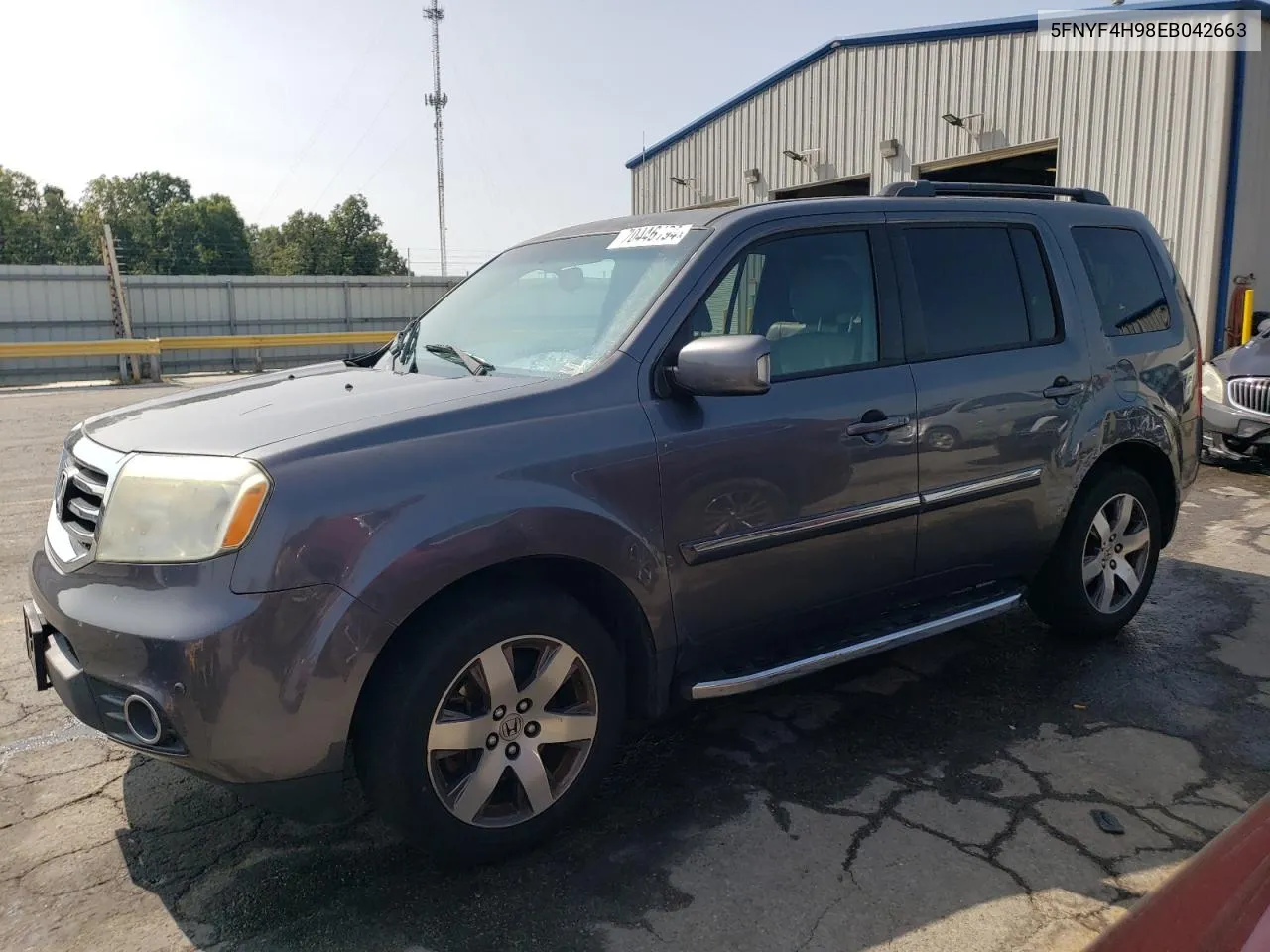 2014 Honda Pilot Touring VIN: 5FNYF4H98EB042663 Lot: 70446194