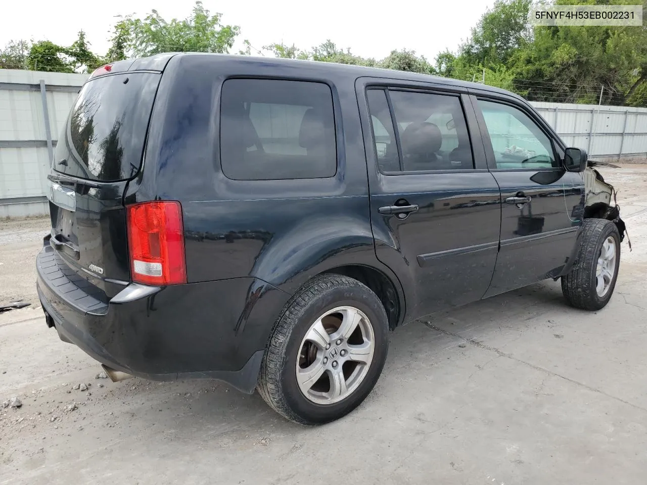 5FNYF4H53EB002231 2014 Honda Pilot Exl