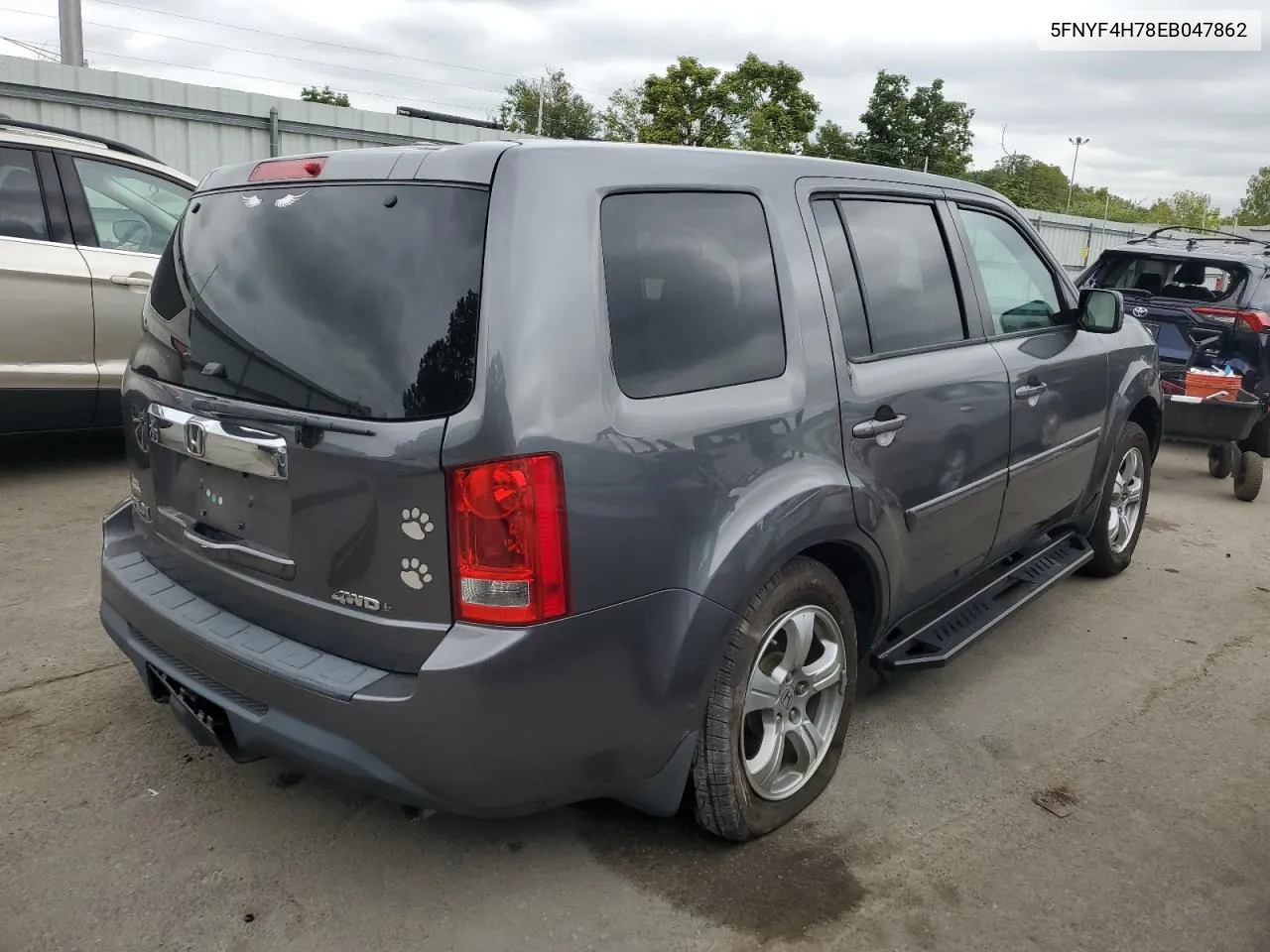 2014 Honda Pilot Exln VIN: 5FNYF4H78EB047862 Lot: 70663644