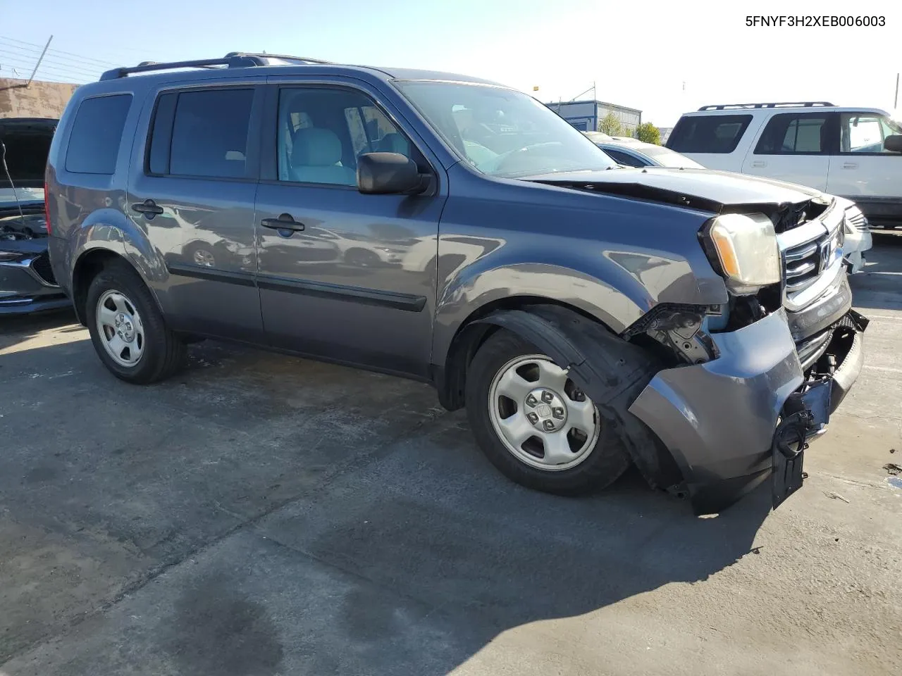 2014 Honda Pilot Lx VIN: 5FNYF3H2XEB006003 Lot: 70813314