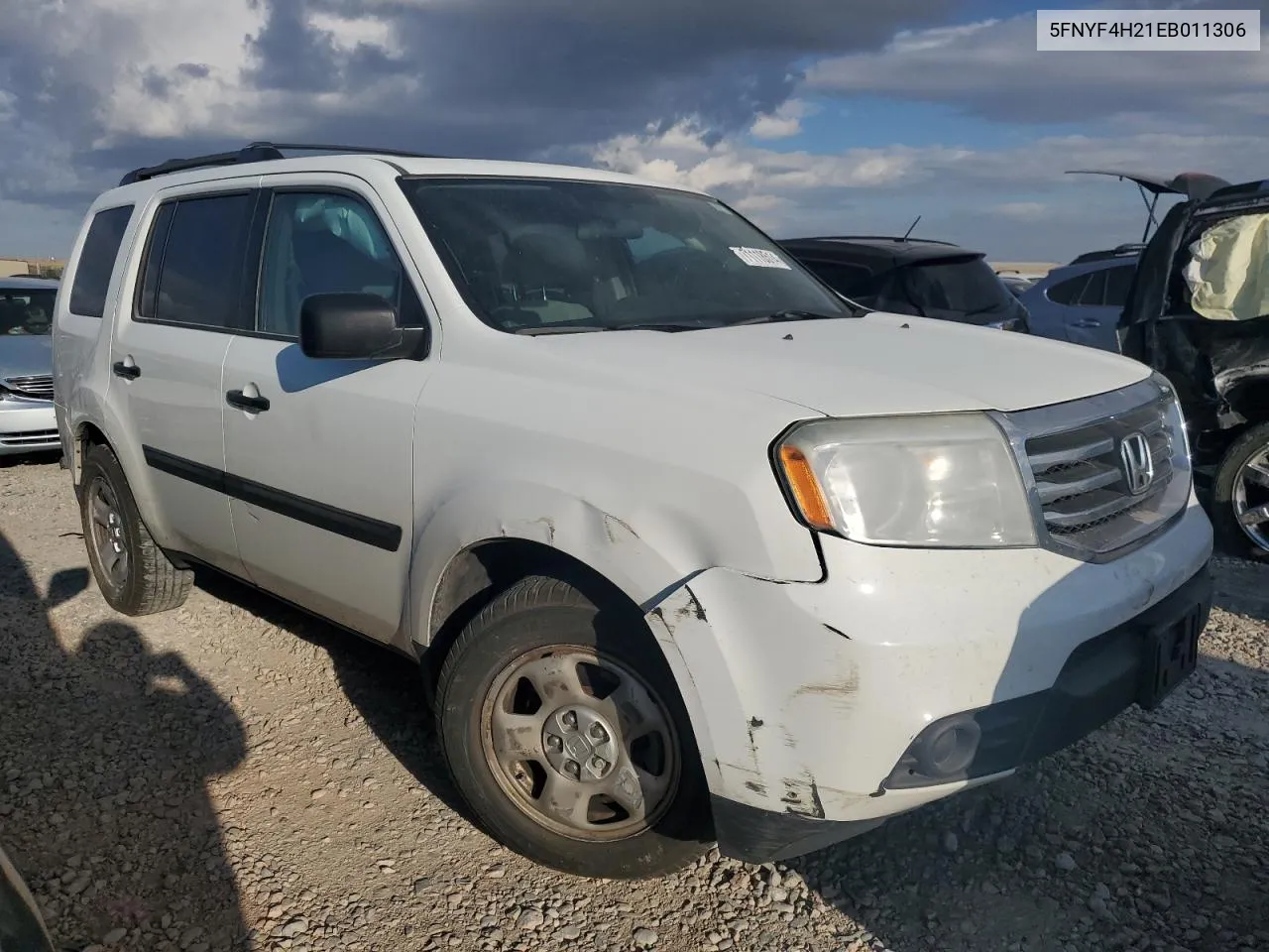 5FNYF4H21EB011306 2014 Honda Pilot Lx