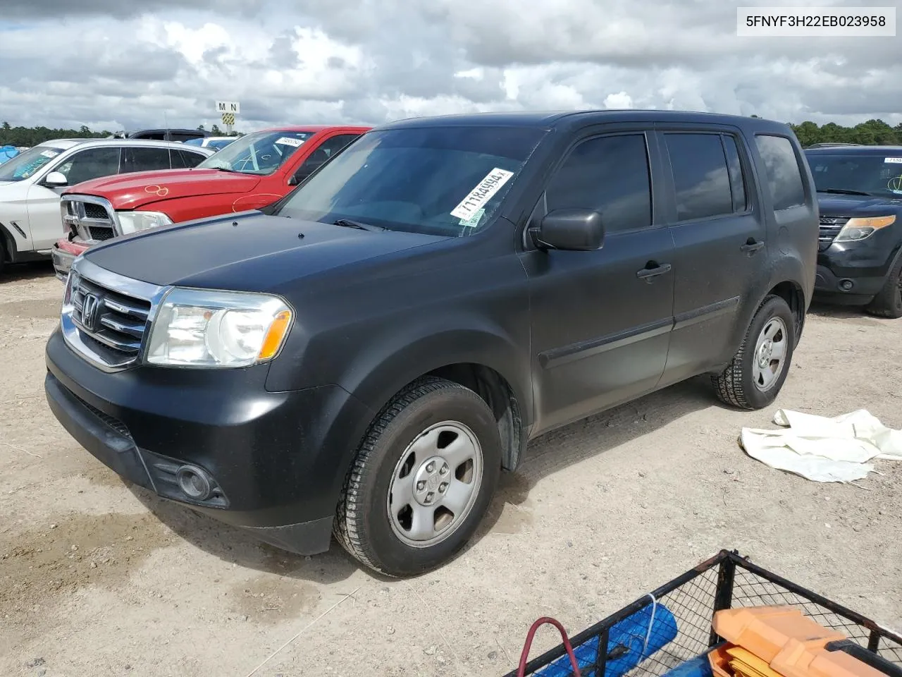 2014 Honda Pilot Lx VIN: 5FNYF3H22EB023958 Lot: 71184994