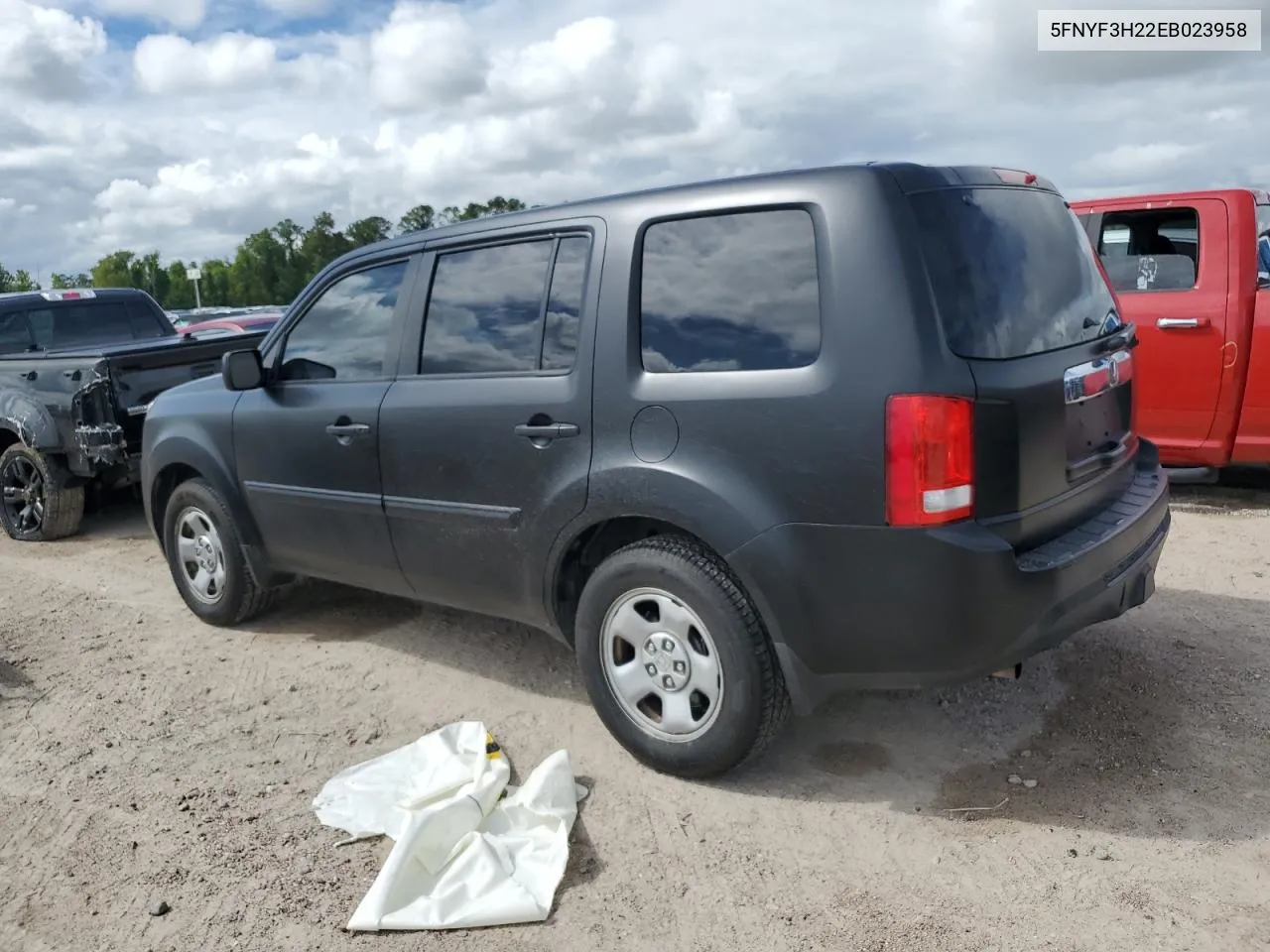 2014 Honda Pilot Lx VIN: 5FNYF3H22EB023958 Lot: 71184994