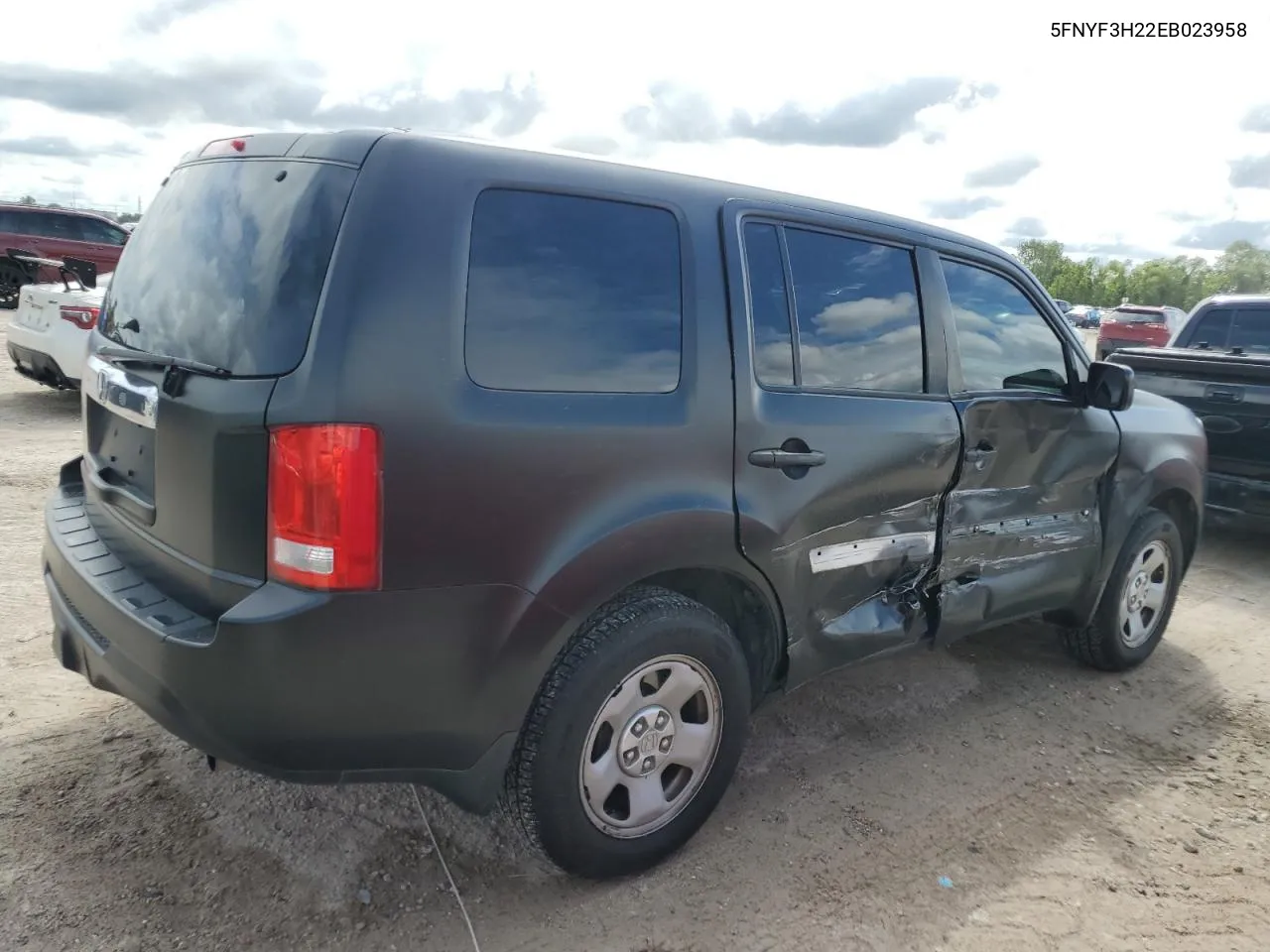 5FNYF3H22EB023958 2014 Honda Pilot Lx